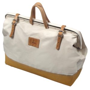 Kraft Tool Co 22 In. Deluxe Leather Bottom Canvas Bag