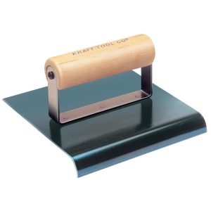 Kraft Tool Co 6 In. x 4 In. 1/8 In. R Blue Steel Edger with Wood Handle