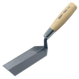 Kraft Tool Co 5 In. x 1-1/2 In. Margin Trowel with Wood Handle