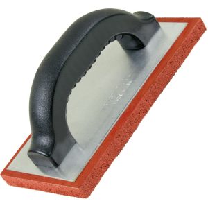 Kraft Tool Co 8 In. x 4 In. x 5/8 In. Fine Cell Rubber Float with Plastic Handle