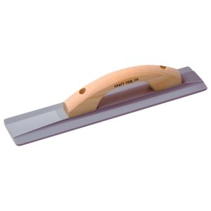 Kraft Tool Co 12 In. x 3-1/4 In. Square End Magnesium Hand Float with Wood Handle